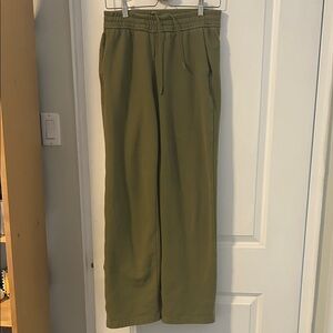 Lululemon Lounge Straight Sweatpants Green